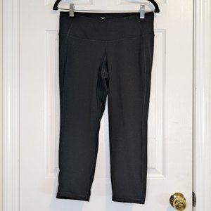 Black Cropped Athletic Pants - OLD NAVY